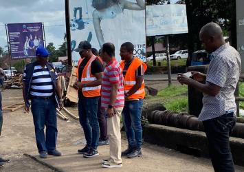 Minister of Justice/Attorney General , Cllr. N. Oswald Tweh , Inspects Road Condition Within The Western Cluster Mines Limited Concession Area in Bomi County as part of a Special Presidential Mandate.  Over the weekend,the Minister of Justice/Attorney General, Cllr. N. Oswald Tweh led a delegation comprising of representatives from the Ministries of Public Works and Mines and Energy to Tubmanburg, Bomi County .  The Attorney General and Team inspected road works from the St Paul Bridge to Tubmanburg, Bomi C